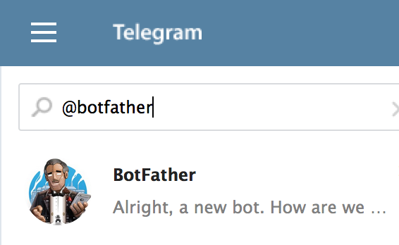 BotFather para gestionar Bots en Telegram